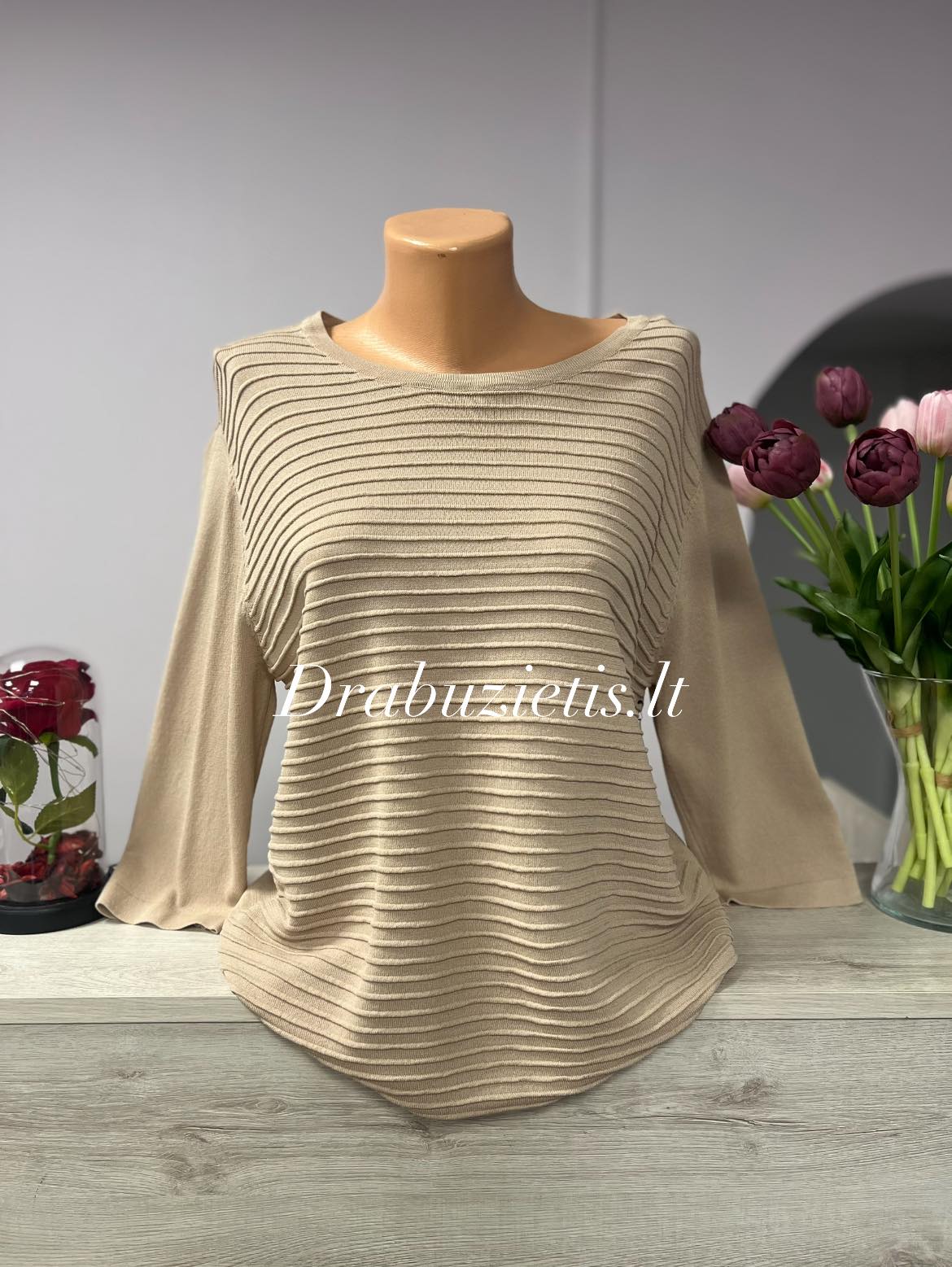 Smėlio spalvos palaidinė L/XL