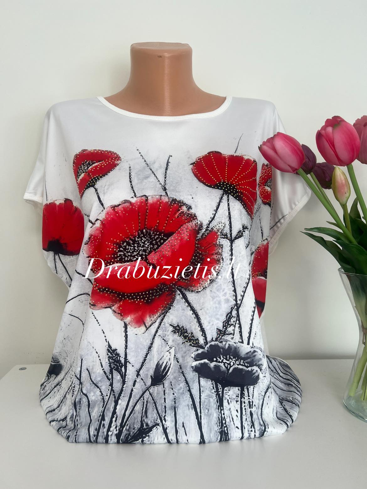 Palaidinė ,,Aguonos'' L/XL,2/3XL