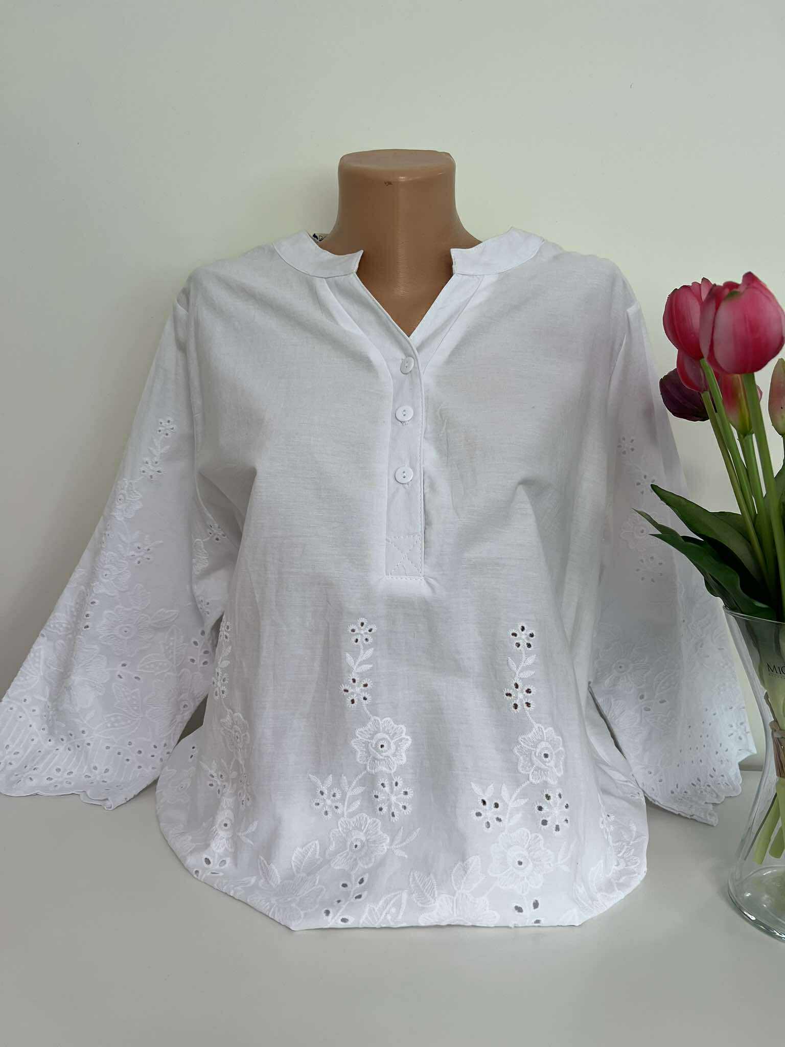 Balti marškiniai 2/3XL