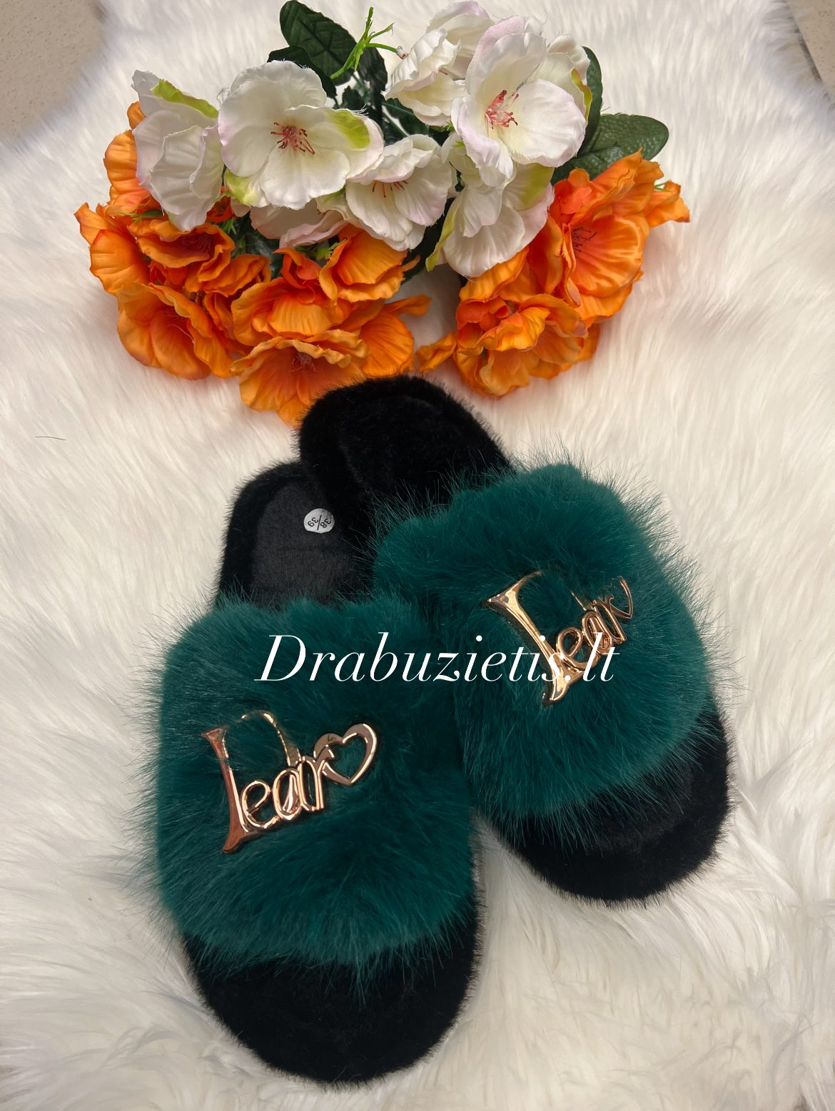 Žalios šlepetės 36/37