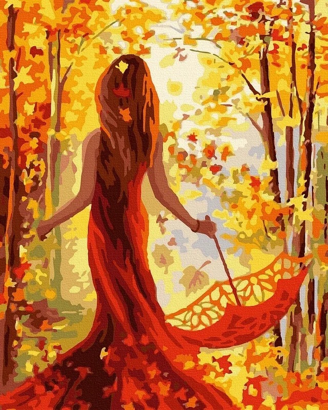 Tapyba pagal skaičius - Ruduo 40x50 cm