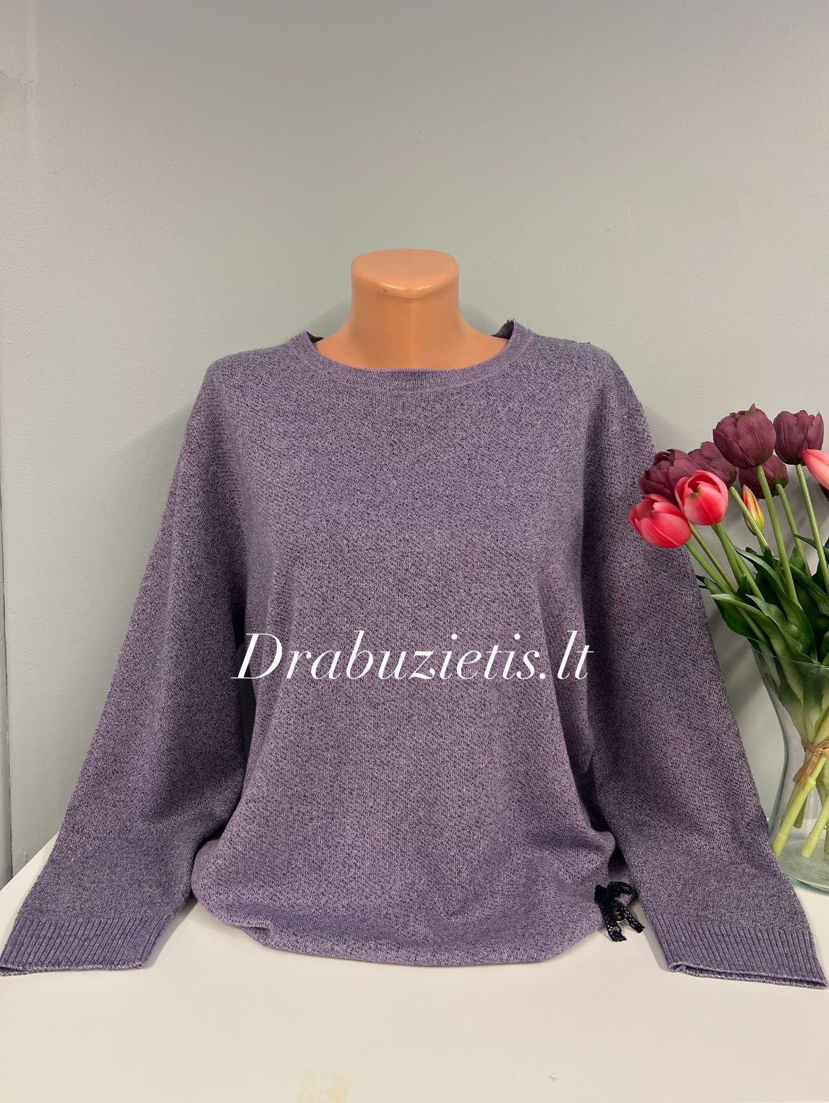 Alyvinis megztinis krūtinei iki 124cm