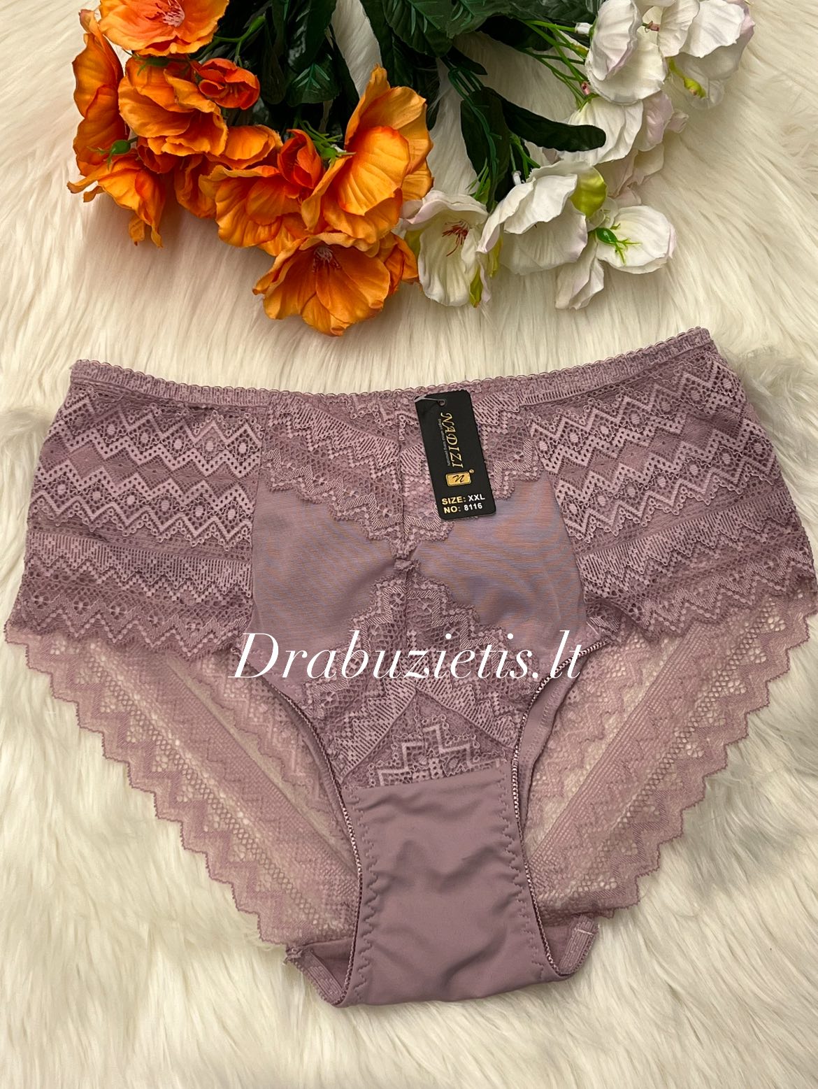 Tamsios pelenų rožės spalvos kelnaitės 2XL,3XL,4XL