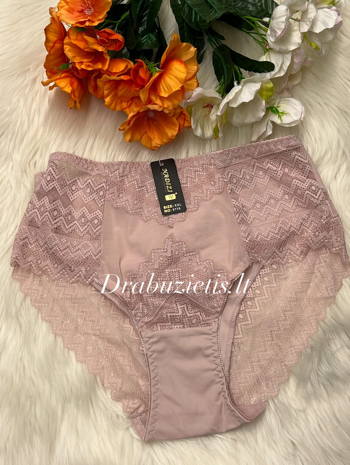Pelenų rožės spalvos kelnaitės 2XL,3XL,4XL