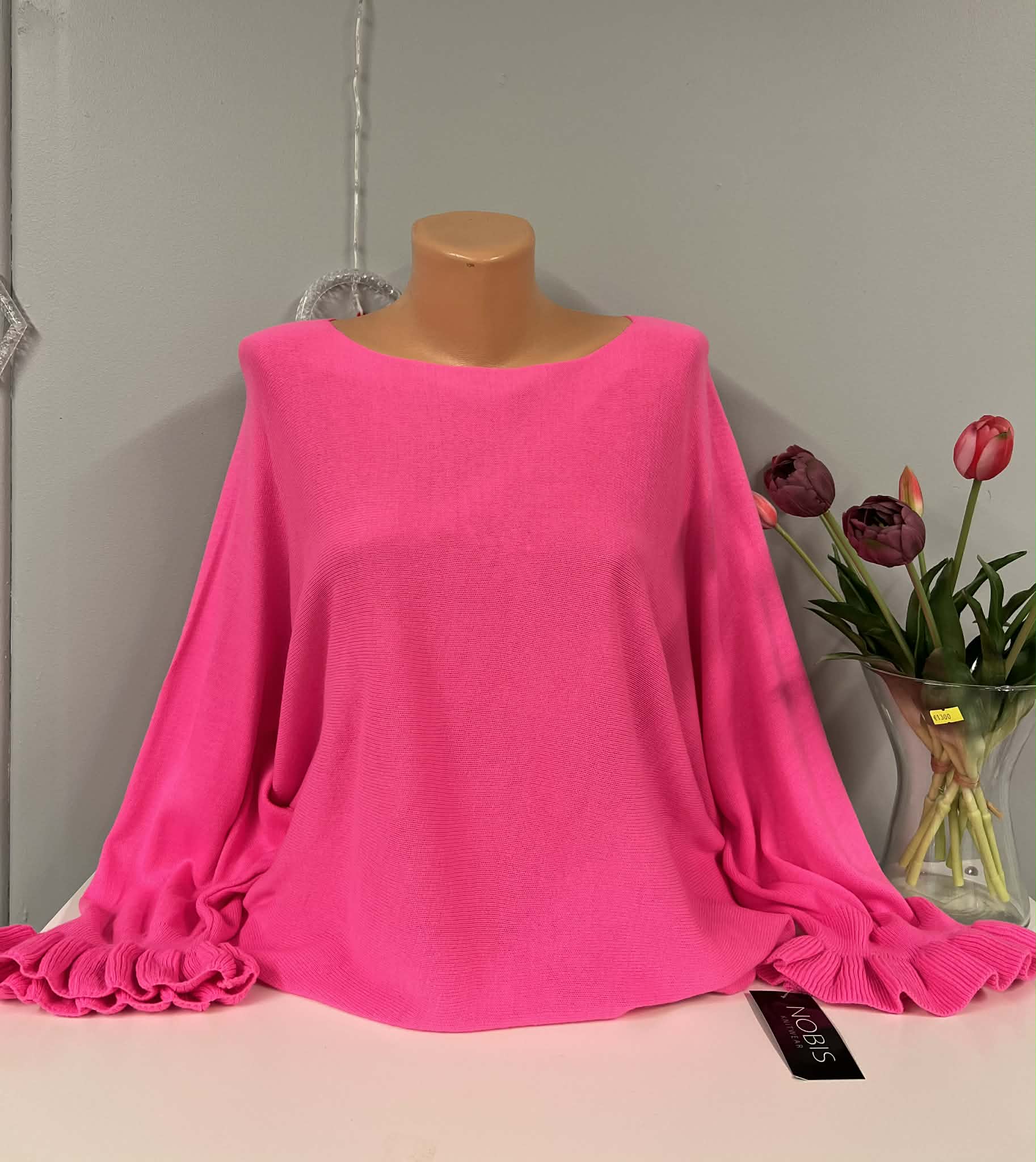 Rožinis megztinis L/XL krūtinei iki 145cm