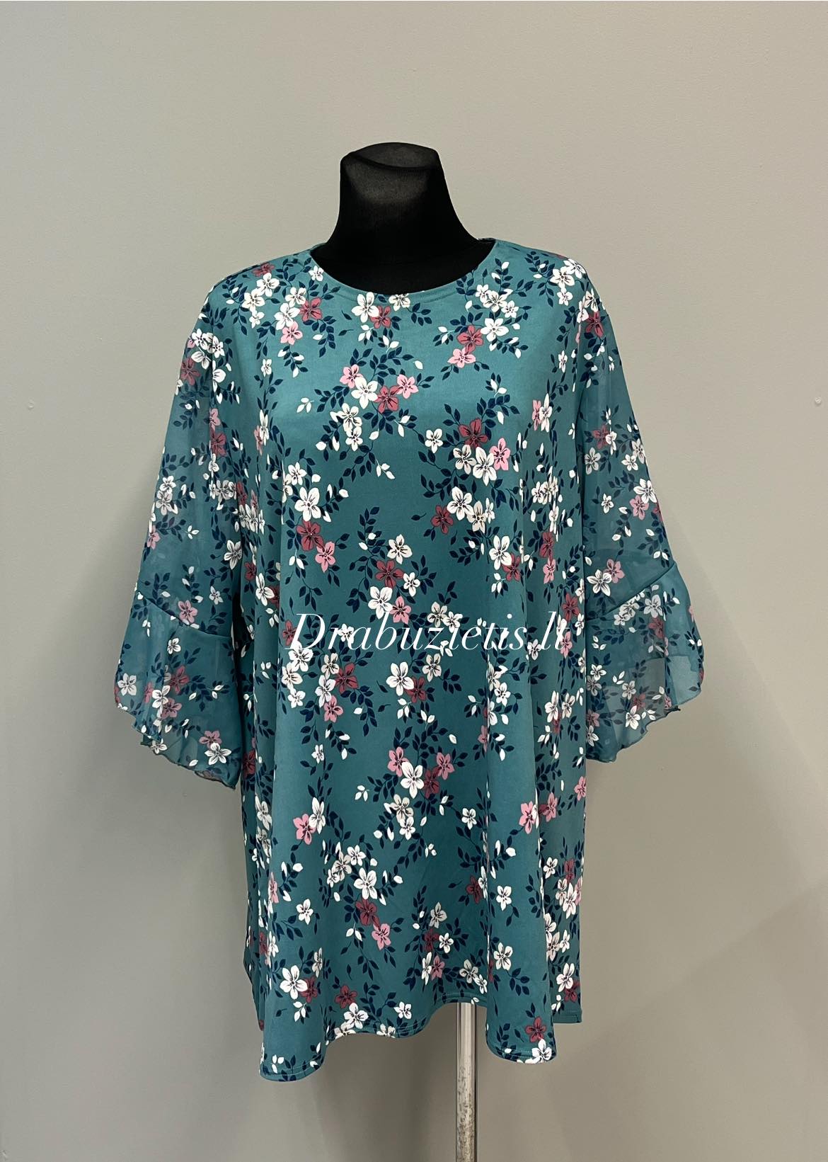 Gėlėta tunika krūtinei iki 140cm