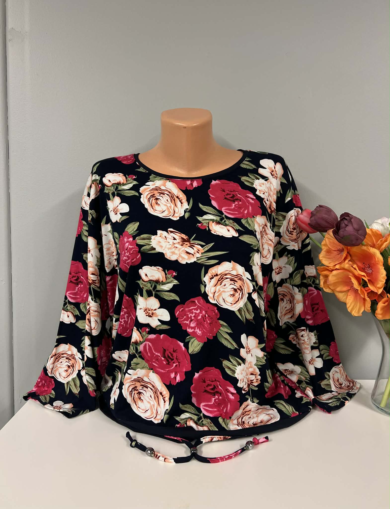 Gėlėta palaidinė 54 d.