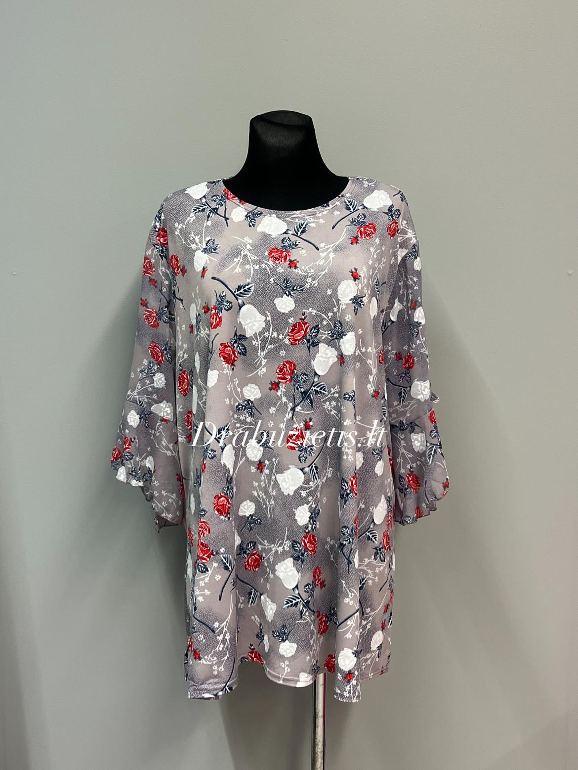 Pilka tunika krūtinei iki 140cm