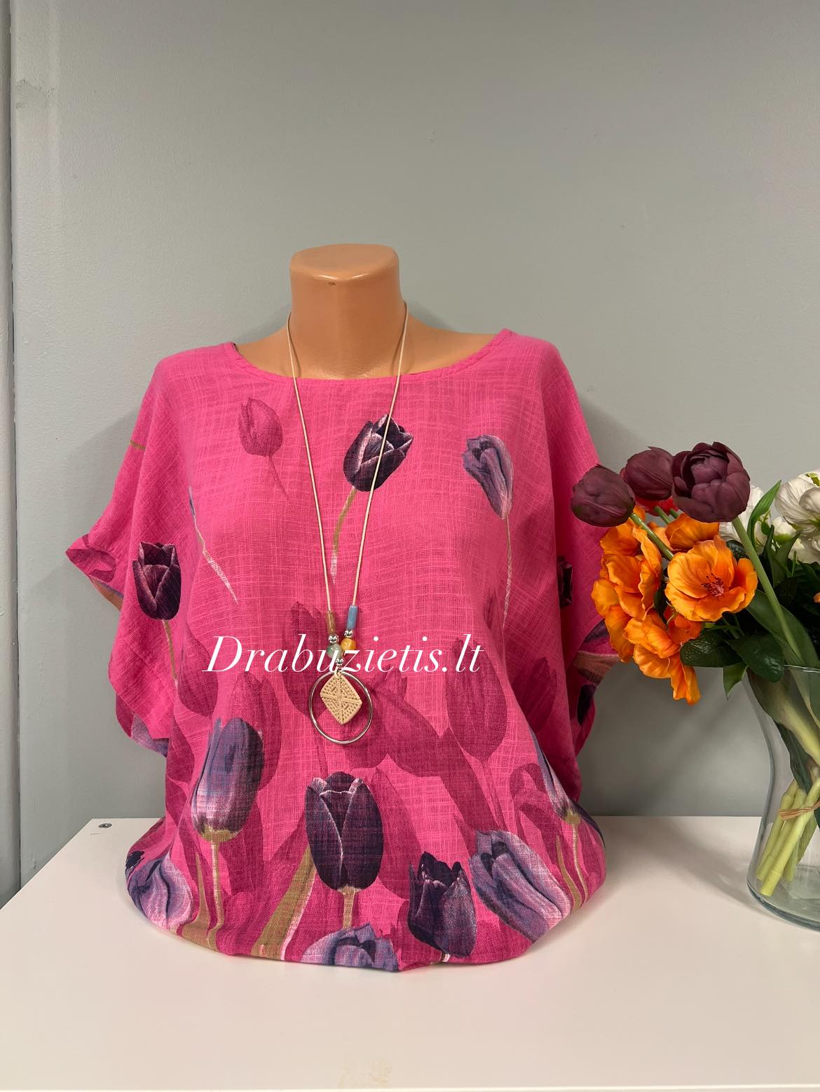 Medvilninė palaidinė krūtinei iki 132cm