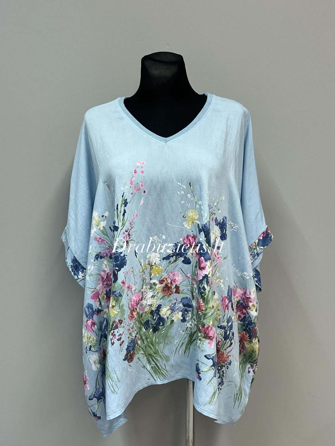 Žydra tunika krūtinei iki 180cm