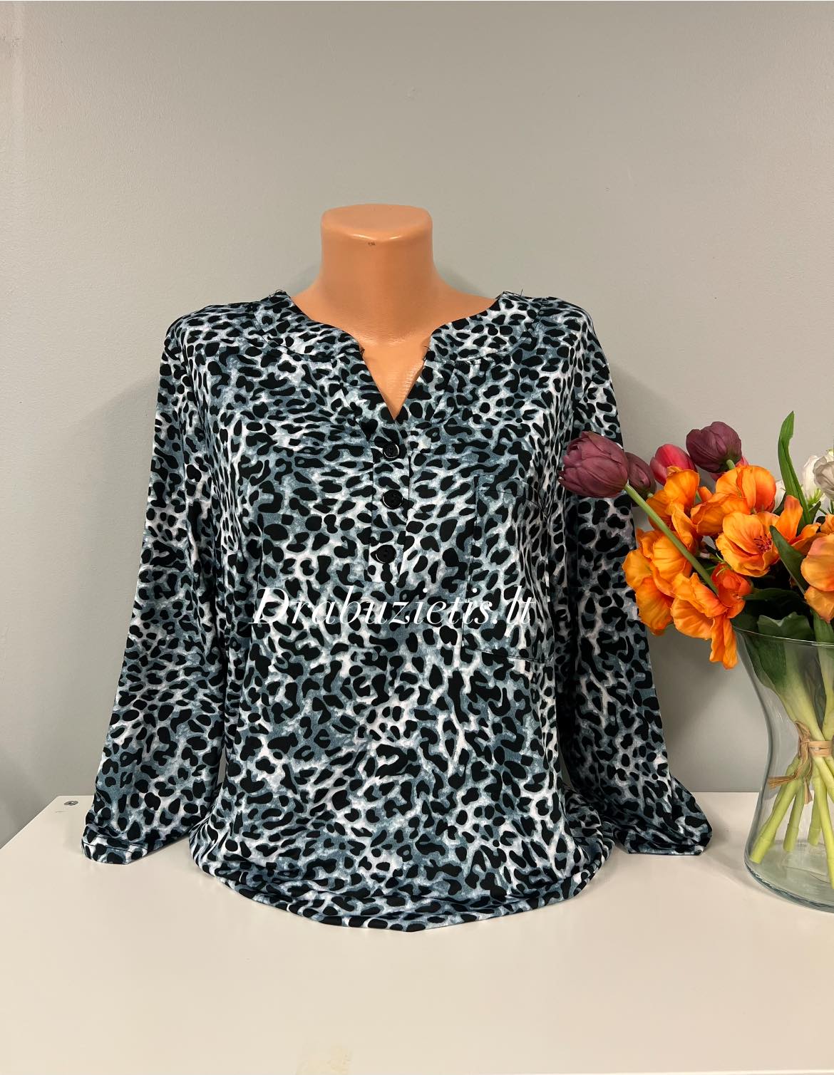 Leopardo rašto palaidinė XL