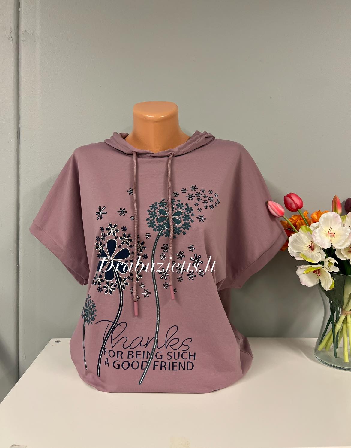 Palaidinė su gobtuvu XL/2XL krūtinei iki 126cm