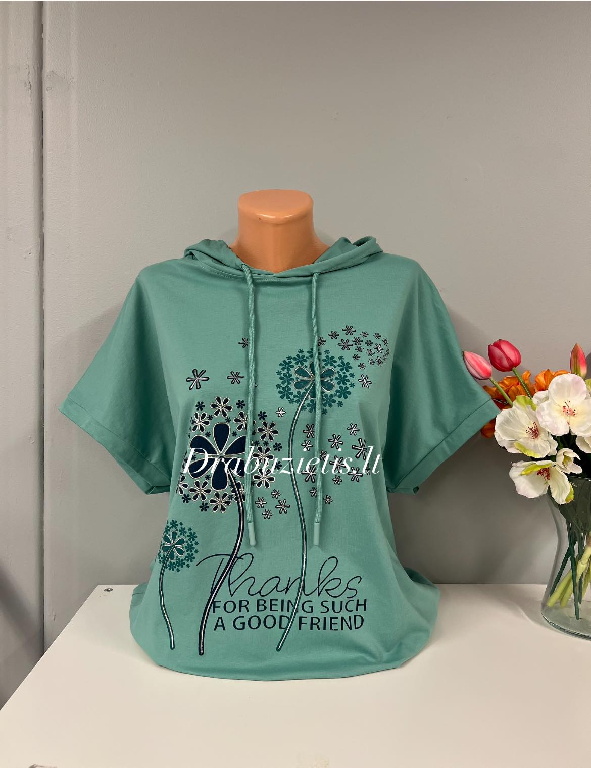 Palaidinė su gobtuvu XL/2XL krūtinei iki 126cm