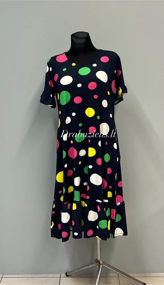Burbulų rašto suknelė 3XL, 4XL